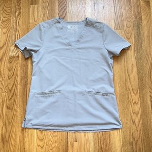 Figs Casma Scrub Top in Cement